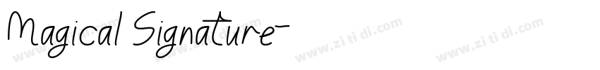 Magical Signature字体转换